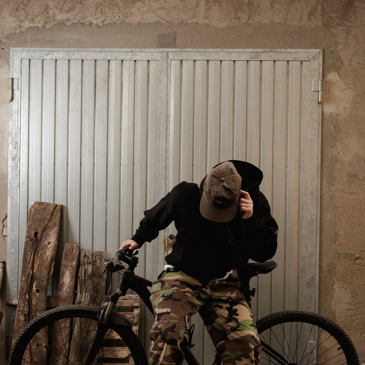 091  Five cotton panel Dark sand color Navigator Cap