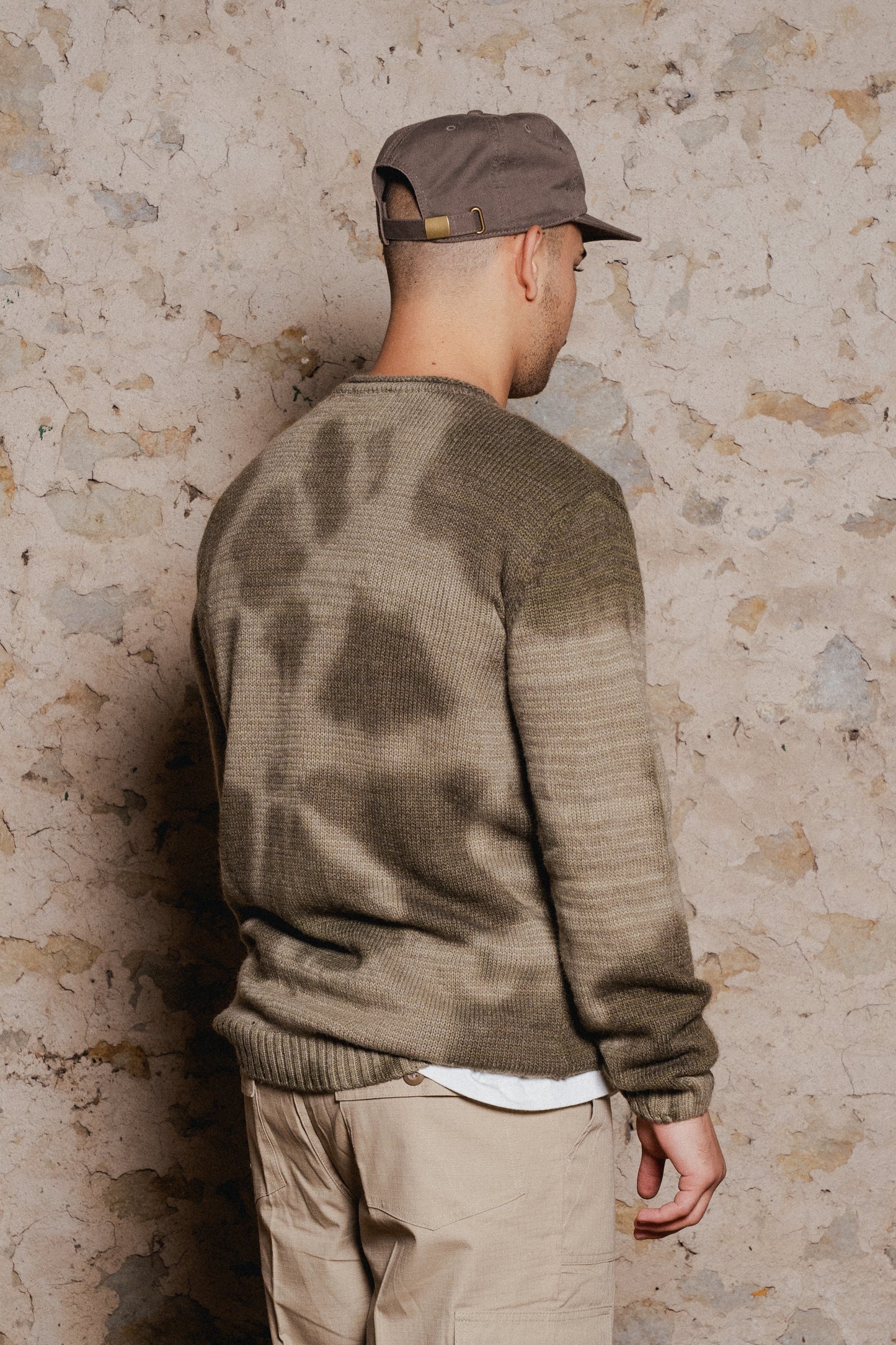 Olive Green Camo Knit-sweater